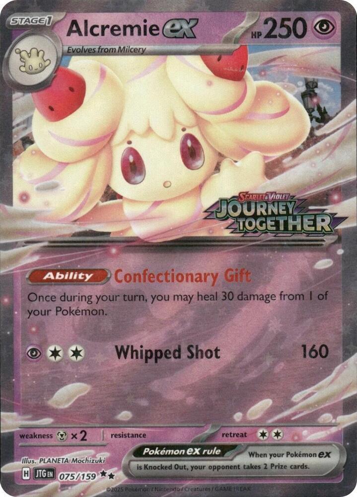 Journey Together Alcremie Ex [Stamped] Pokémon card